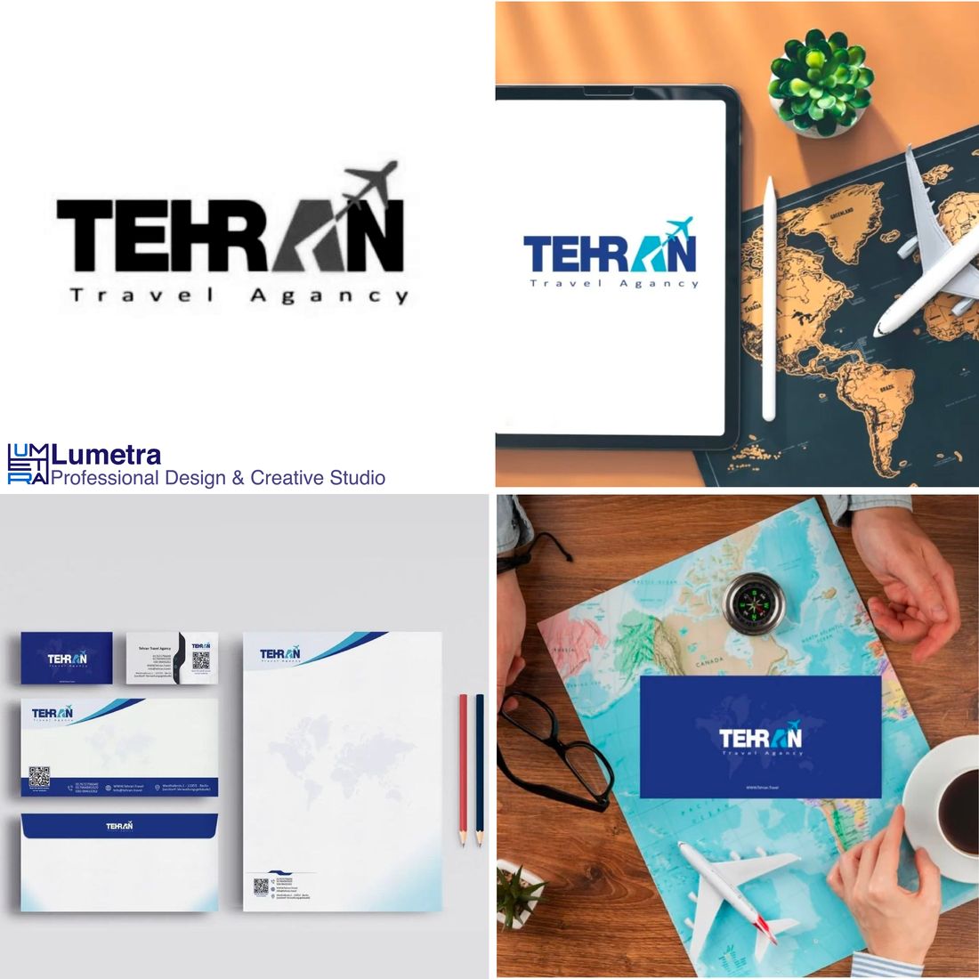 Logo design and branding for Tehran Traveling Co.